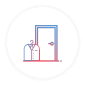 handing over laundry at the door — Piing dry cleaning drop-off service in Brisbane